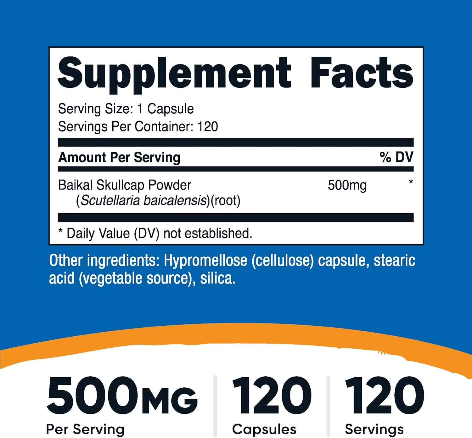 Nutricost Baikal Skullcap 500 mg Capsules